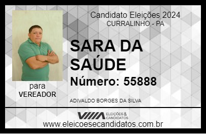 Candidato SARA DA SAÚDE 2024 - CURRALINHO - Eleições