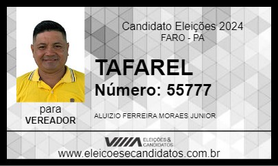 Candidato TAFAREL 2024 - FARO - Eleições