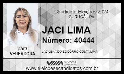 Candidato JACI LIMA 2024 - CURUÇÁ - Eleições