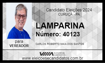 Candidato LAMPARINA 2024 - CURUÇÁ - Eleições