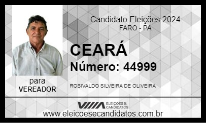 Candidato CEARÁ 2024 - FARO - Eleições