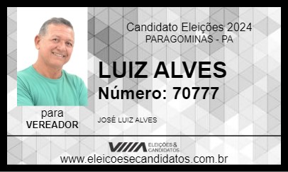 Candidato LUIZ ALVES 2024 - PARAGOMINAS - Eleições