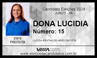 Candidato DONA LUCIDIA 2024 - JURUTI - Eleições