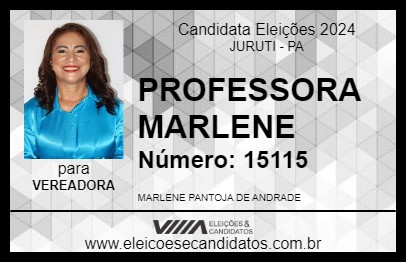 Candidato PROFESSORA MARLENE 2024 - JURUTI - Eleições