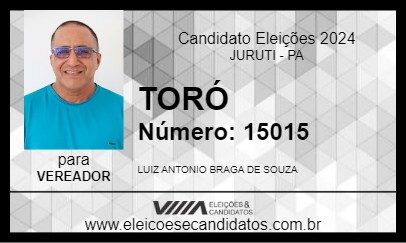 Candidato TORÓ 2024 - JURUTI - Eleições