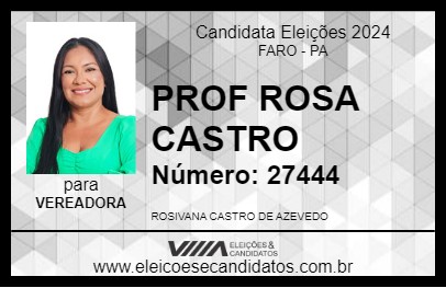 Candidato PROF ROSA CASTRO 2024 - FARO - Eleições