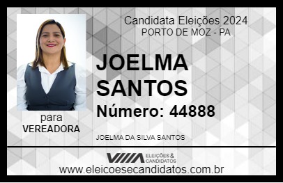 Candidato JOELMA SANTOS 2024 - PORTO DE MOZ - Eleições