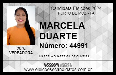 Candidato MARCELA DUARTE 2024 - PORTO DE MOZ - Eleições