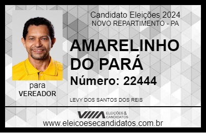 Candidato AMARELINHO DO PARÁ 2024 - NOVO REPARTIMENTO - Eleições