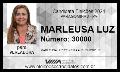 Candidato MARLEUSA LUZ 2024 - PARAGOMINAS - Eleições