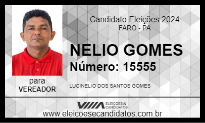 Candidato NELIO GOMES 2024 - FARO - Eleições