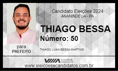 Candidato THIAGO BESSA 2024 - ANANINDEUA - Eleições