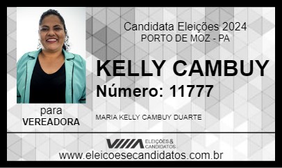 Candidato KELLY CAMBUY 2024 - PORTO DE MOZ - Eleições