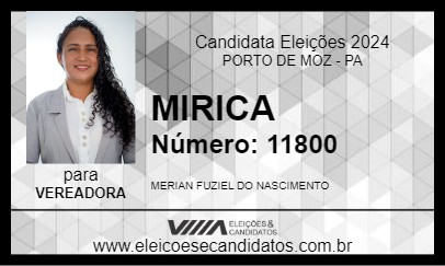 Candidato MIRICA 2024 - PORTO DE MOZ - Eleições