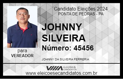 Candidato JOHNNY SILVEIRA 2024 - PONTA DE PEDRAS - Eleições