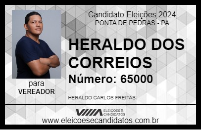 Candidato HERALDO DOS CORREIOS 2024 - PONTA DE PEDRAS - Eleições