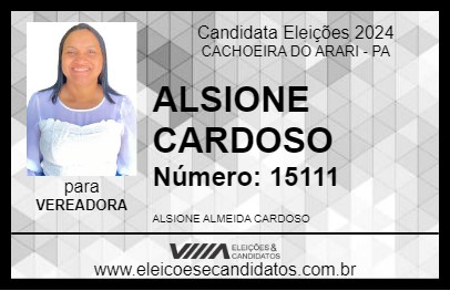 Candidato ALSIONE CARDOSO 2024 - CACHOEIRA DO ARARI - Eleições