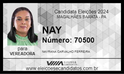 Candidato NAY 2024 - MAGALHÃES BARATA - Eleições