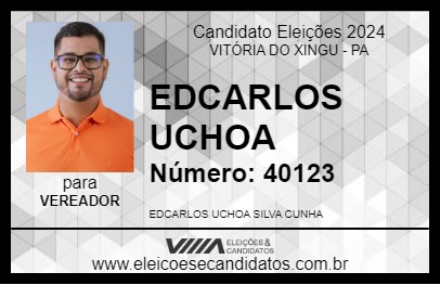 Candidato EDCARLOS UCHOA 2024 - VITÓRIA DO XINGU - Eleições