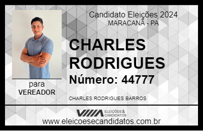 Candidato CHARLES RODRIGUES 2024 - MARACANÃ - Eleições