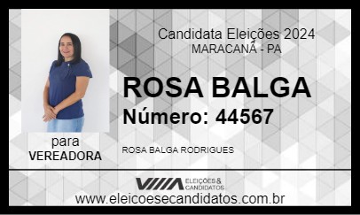 Candidato ROSA BALGA 2024 - MARACANÃ - Eleições