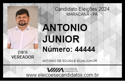 Candidato ANTONIO JUNIOR 2024 - MARACANÃ - Eleições