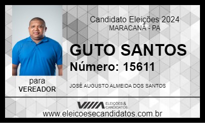 Candidato GUTO SANTOS 2024 - MARACANÃ - Eleições