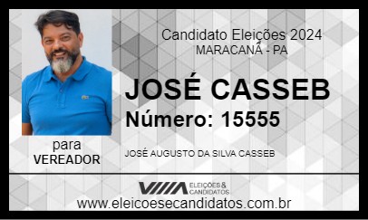 Candidato JOSÉ CASSEB 2024 - MARACANÃ - Eleições