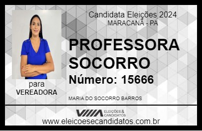 Candidato PROFESSORA SOCORRO 2024 - MARACANÃ - Eleições