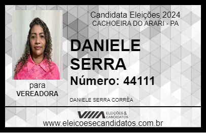 Candidato DANIELE SERRA 2024 - CACHOEIRA DO ARARI - Eleições