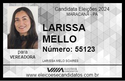 Candidato LARISSA MELLO 2024 - MARACANÃ - Eleições