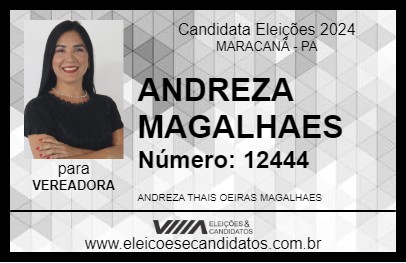 Candidato ANDREZA MAGALHAES 2024 - MARACANÃ - Eleições