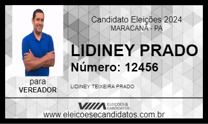 Candidato LIDINEY PRADO 2024 - MARACANÃ - Eleições