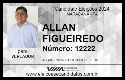 Candidato ALLAN FIGUEIREDO 2024 - MARACANÃ - Eleições