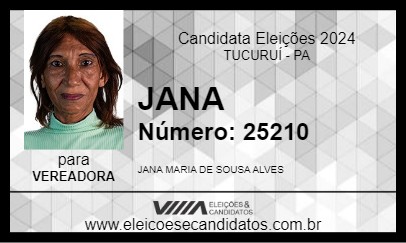 Candidato JANA 2024 - TUCURUÍ - Eleições