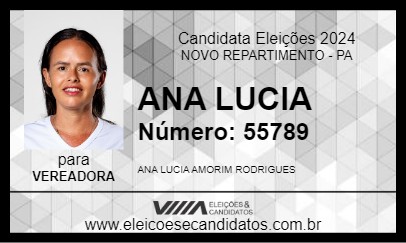 Candidato ANA LUCIA 2024 - NOVO REPARTIMENTO - Eleições