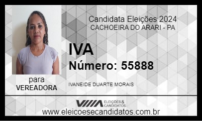 Candidato IVA 2024 - CACHOEIRA DO ARARI - Eleições