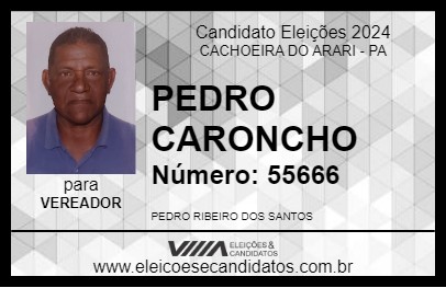 Candidato PEDRO CARONCHO 2024 - CACHOEIRA DO ARARI - Eleições