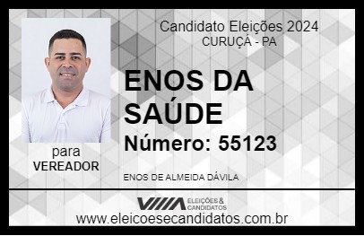 Candidato ENOS DA SAÚDE 2024 - CURUÇÁ - Eleições