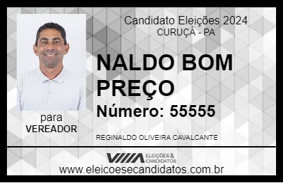 Candidato NALDO BOM PREÇO 2024 - CURUÇÁ - Eleições