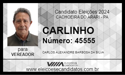 Candidato CARLINHO 2024 - CACHOEIRA DO ARARI - Eleições