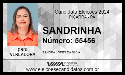 Candidato SANDRINHA 2024 - PIÇARRA - Eleições