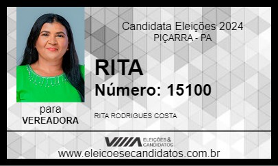 Candidato RITA 2024 - PIÇARRA - Eleições