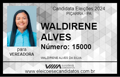 Candidato WALDIRENE ALVES 2024 - PIÇARRA - Eleições