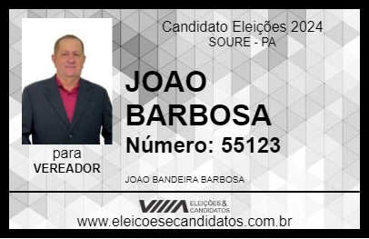 Candidato JOAO BARBOSA 2024 - SOURE - Eleições