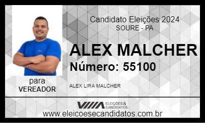 Candidato ALEX MALCHER 2024 - SOURE - Eleições