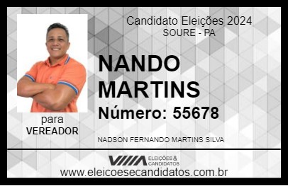 Candidato NANDO MARTINS 2024 - SOURE - Eleições