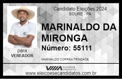 Candidato MARINALDO DA MIRONGA 2024 - SOURE - Eleições