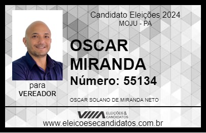 Candidato OSCAR MIRANDA  2024 - MOJU - Eleições