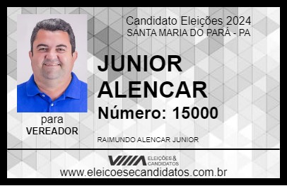 Candidato JUNIOR ALENCAR 2024 - SANTA MARIA DO PARÁ - Eleições